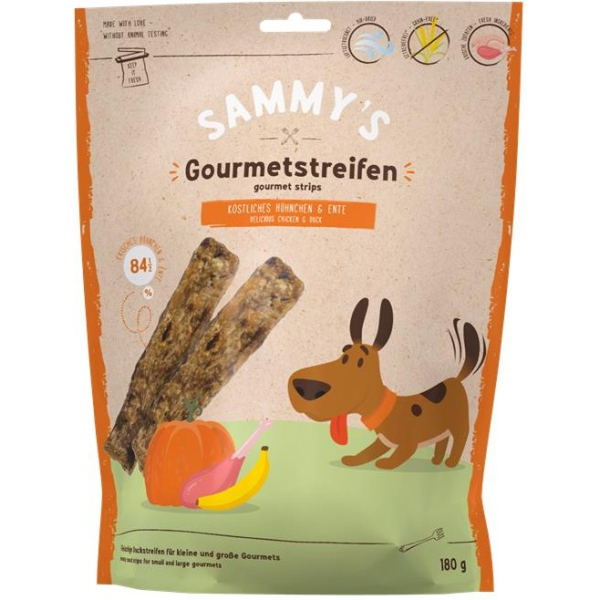 Beutel Hunde-Snack Bosch Sammys Gourmetstreifen Hühnchen & Ente 180 Gramm