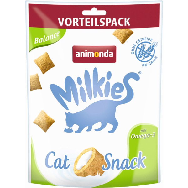 Schale Katzen-Snack Animonda Snack Milkie Knusperkissen Balance 120 Gramm