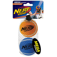 NERF DOG Tennis Balls megastark - 6,4 cm / 2 Stück