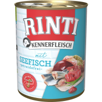 Schale Hunde-Nassfutter Rinti Kennerfleisch Seefisch -...