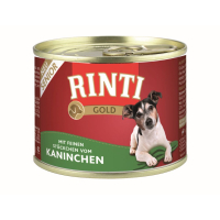 Dose Hunde-Nassfutter Rinti Gold Senior Kaninchen 185 Gramm