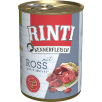 Dose Hunde-Nassfutter Rinti Kennerfleisch mit Ross - 400...
