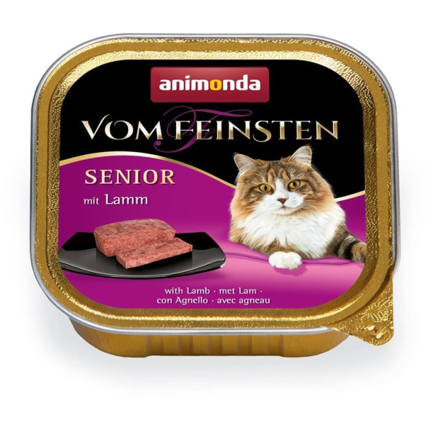 Schale Katzen-Nassfutter Animonda vom Feinsten Senior mit Lamm 100 Gramm