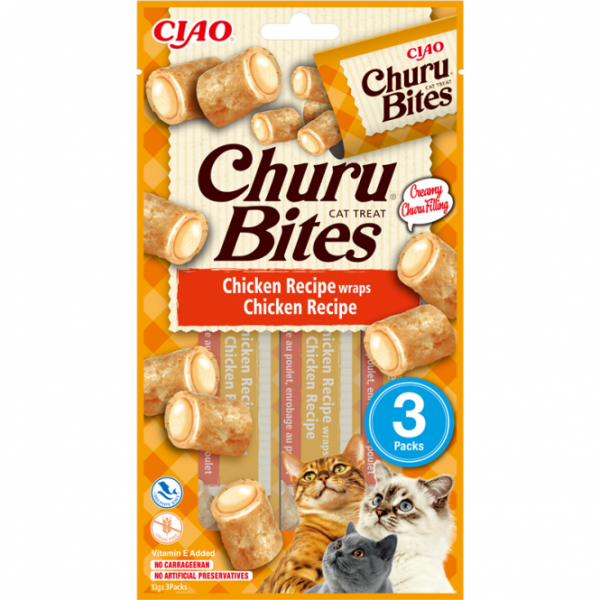Inaba Churu Snack Bites Huhn 3x10g