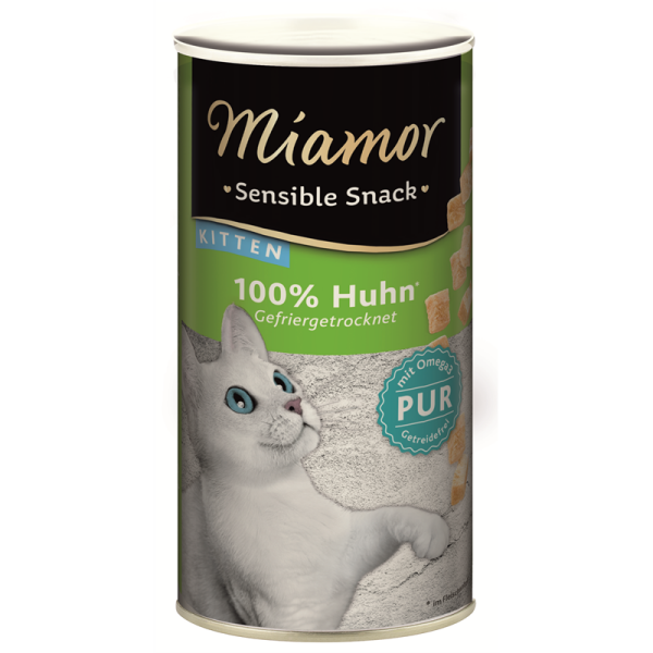 Dose Katzen-Snack Miamor Sensible - Snack Kitten Huhn Pur 30 Gramm