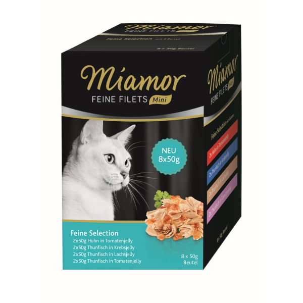 Pouch-Beutel Katzen-Nassfutter Miamor Feine Filets Mini Multibox Feine Selection 8x50 Gramm