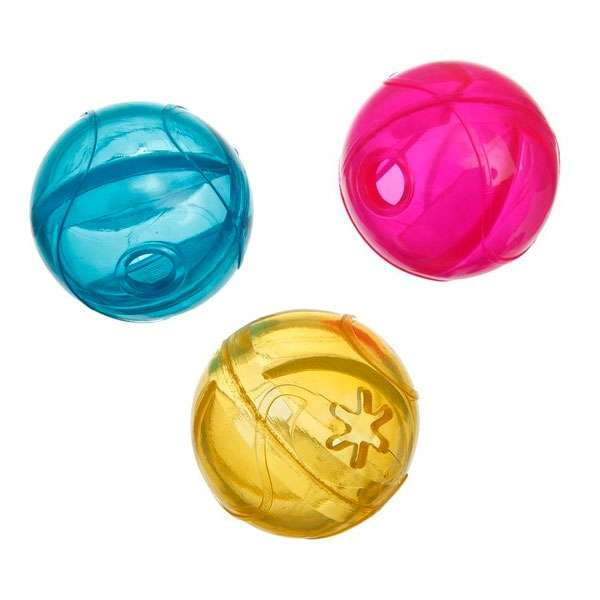 Karlie Good4Fun Hundespielzeug TPR Futterball mit Catnip 6 cm