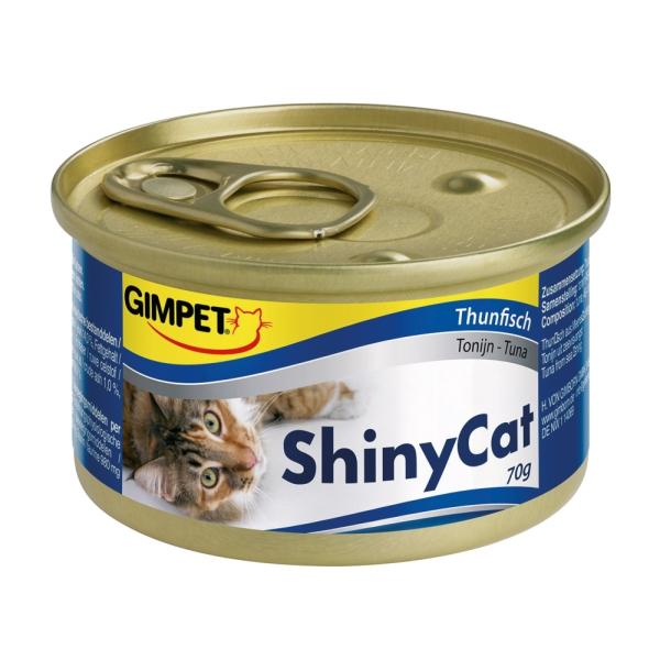 Dose Katzen-Nassfutter GimCat ShinyCat Thunfisch 70 Gramm