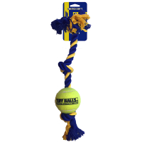 Petsport Hundespielzeug Mini-3-Knotenseil mit Ball ca....