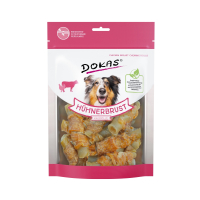 Beutel Hunde-Snack Dokas Hühnerbrust Kaurolle 250 Gramm
